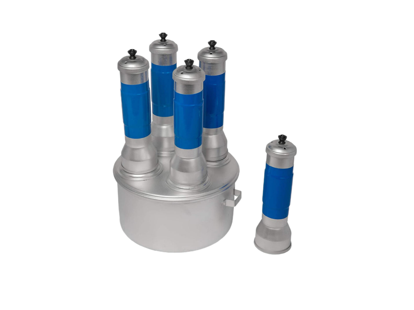 Hasna Aluminium Puttu Maker, 4 Steamer + 1 Extra Steamer